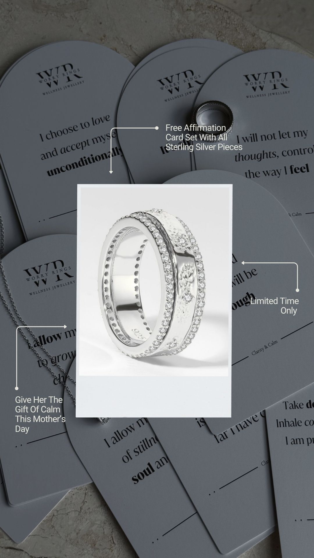 Worry Rings Facebook ad