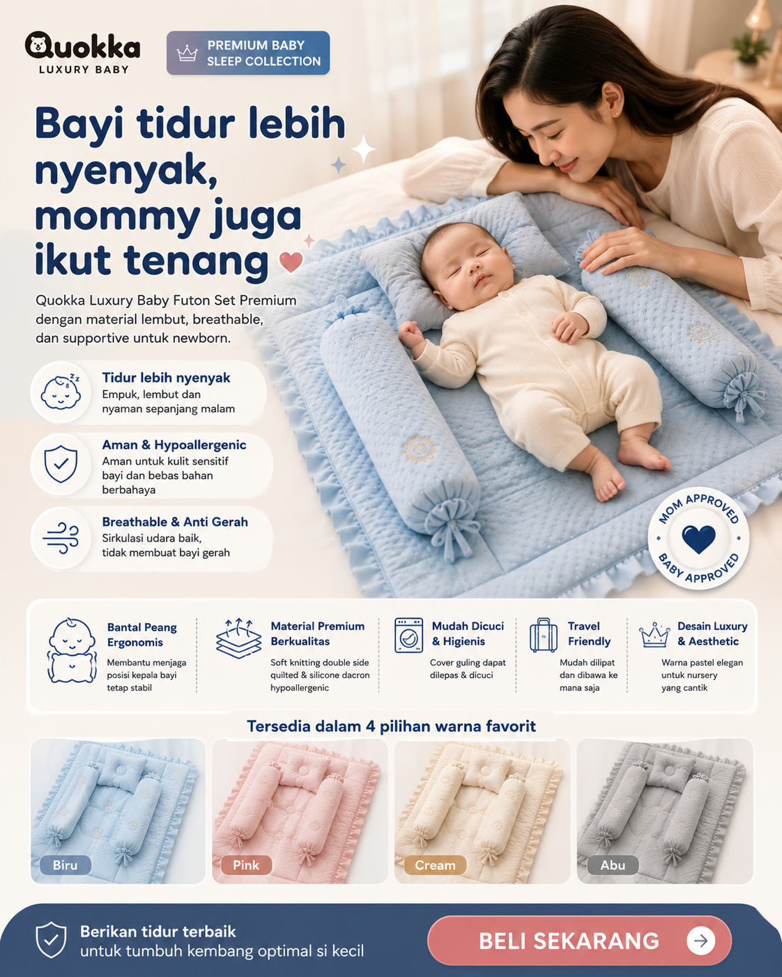 Quokka Baby Indonesia Facebook ad: 1000+ Moms Sudah Jatuh Cinta dengan Quokka Luxury