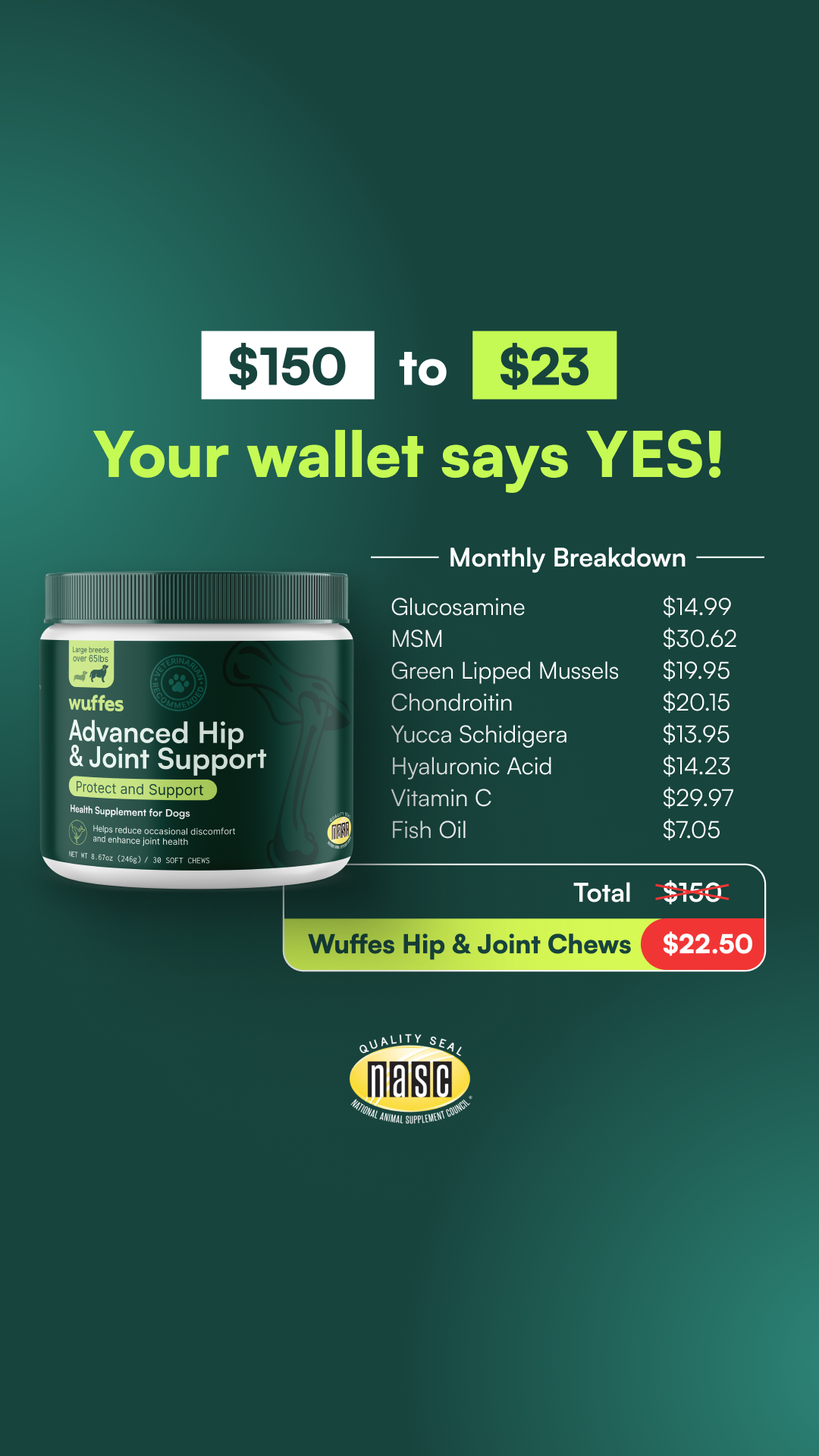 Wuffes Facebook ad