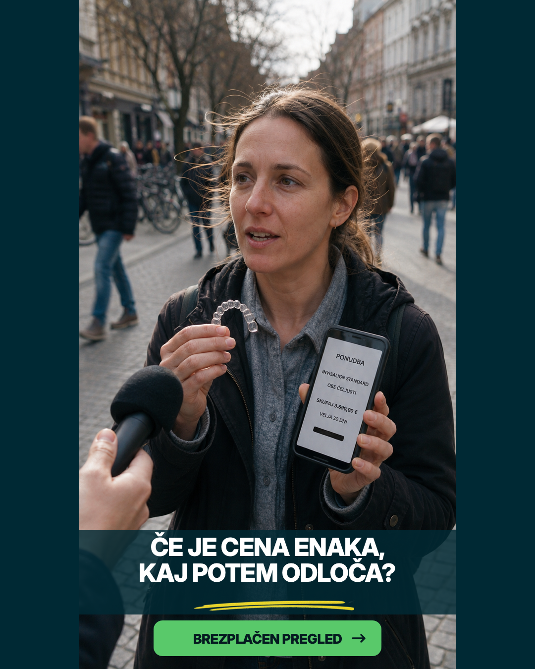 OrthoDental Facebook ad: Hitro do brezplačnega pregleda