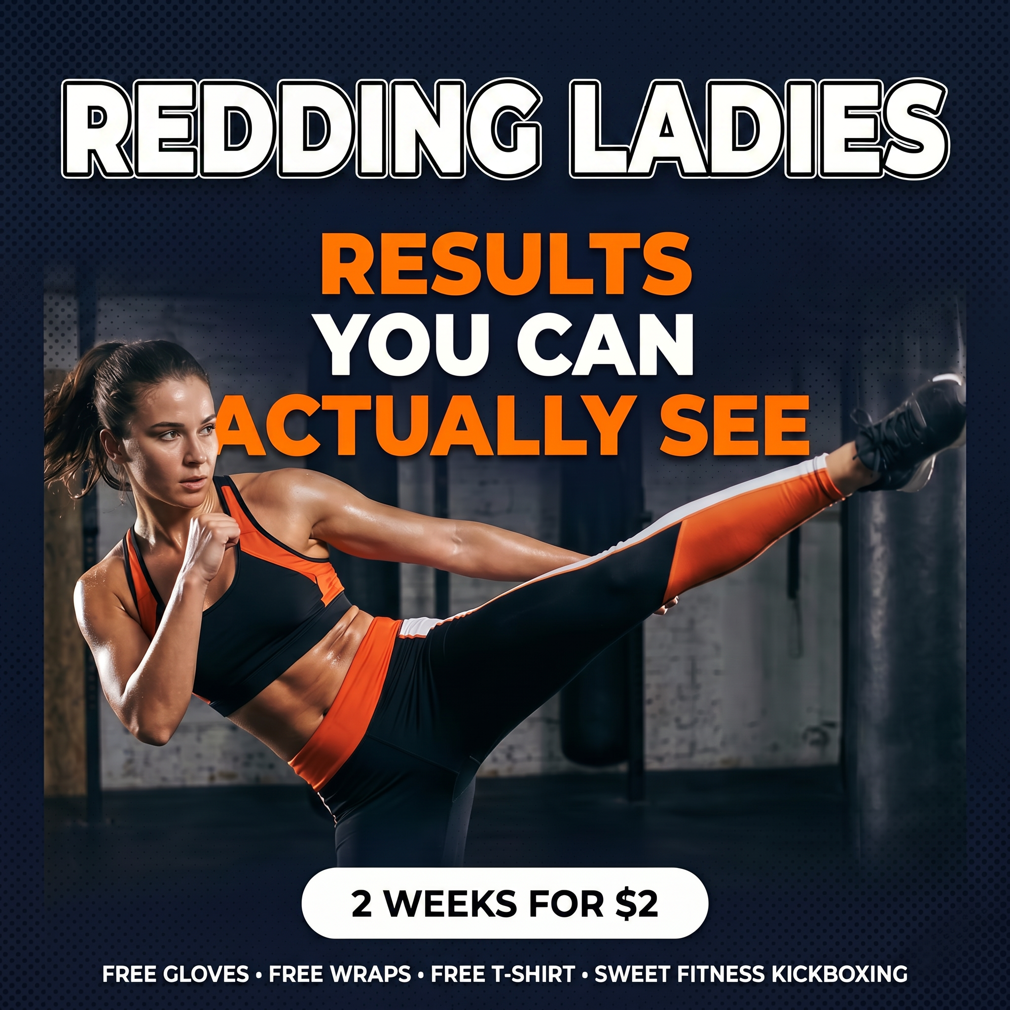 Sweet Fitness Kickboxing - Redding Facebook ad