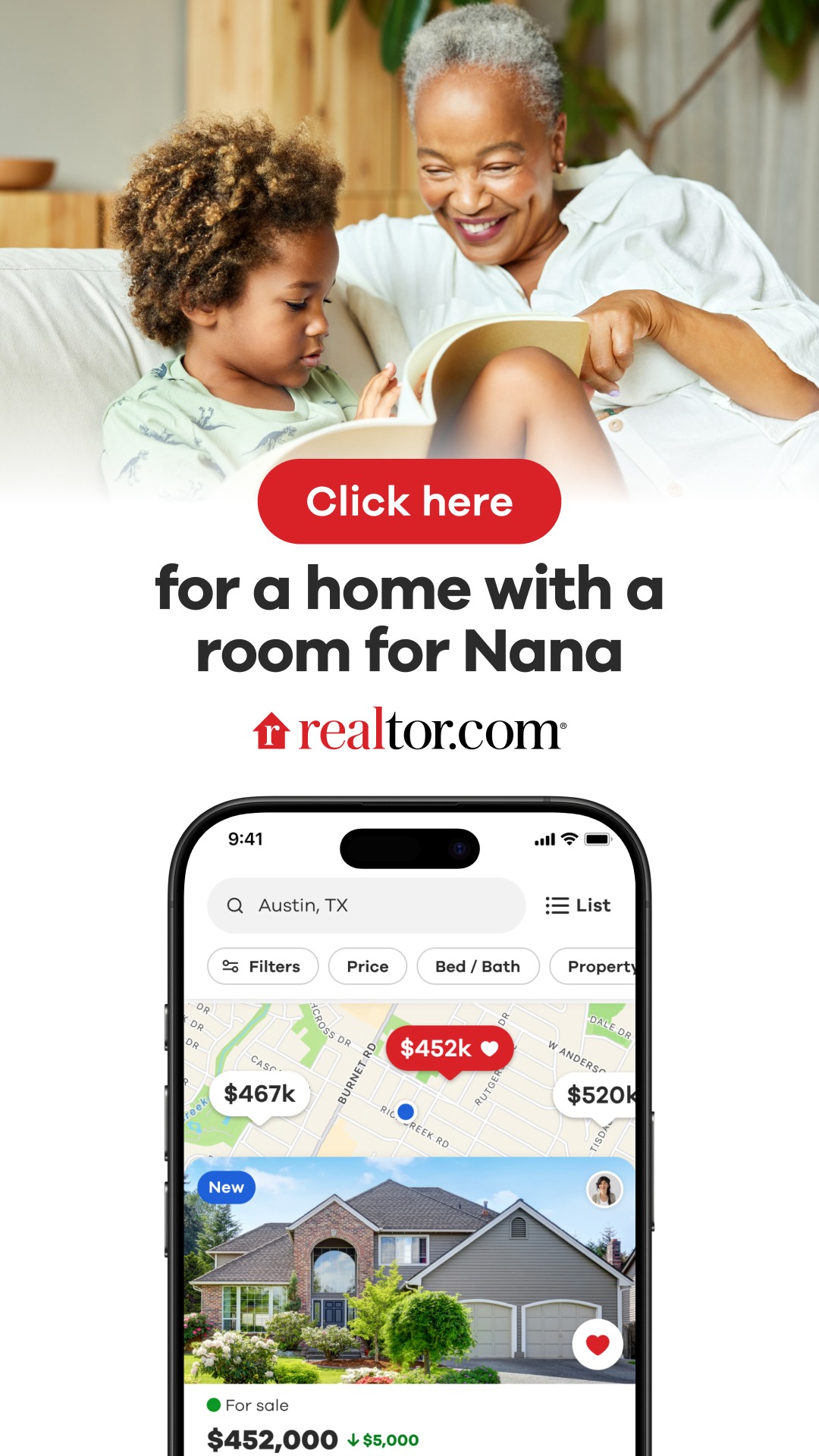 Realtor.com Facebook ad