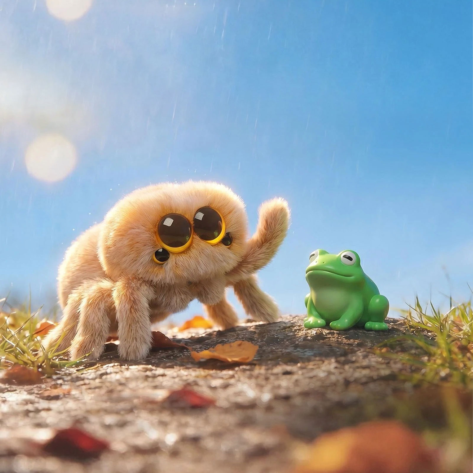 Lulufun Studio Facebook ad: Snowball | Yellow Spider Plush Toy