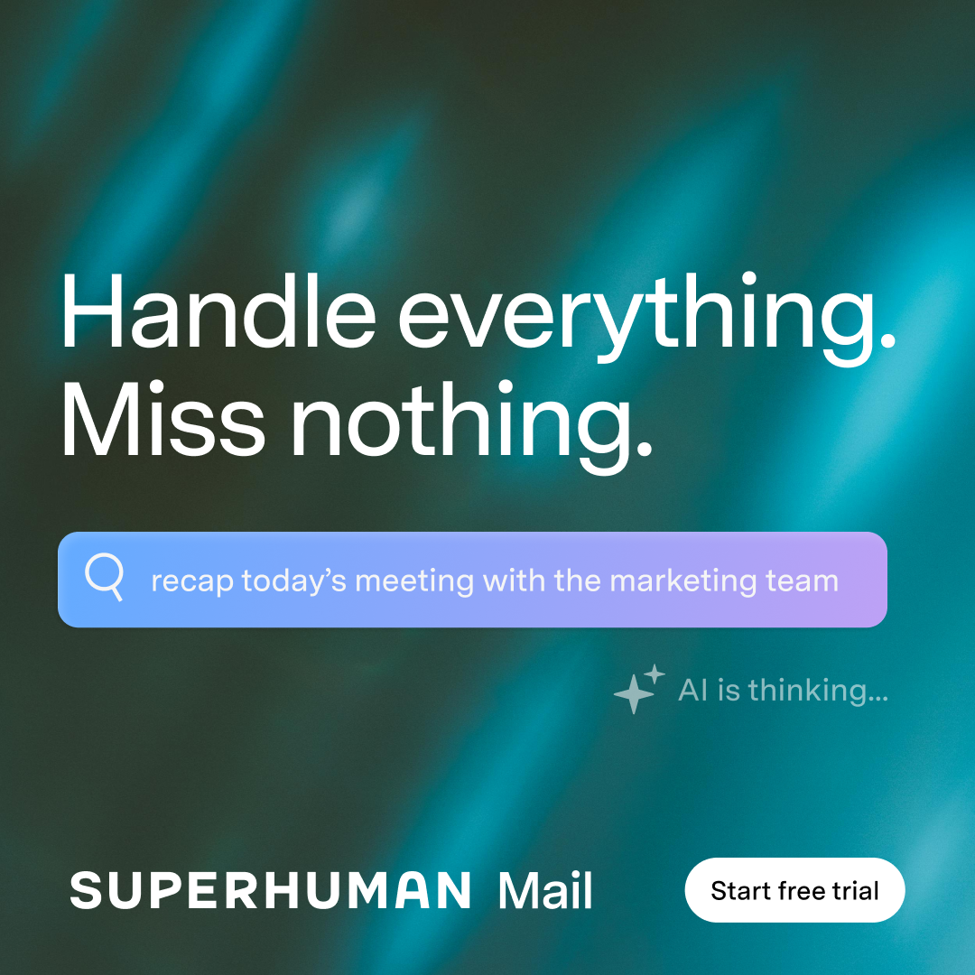Superhuman Mail Facebook ad