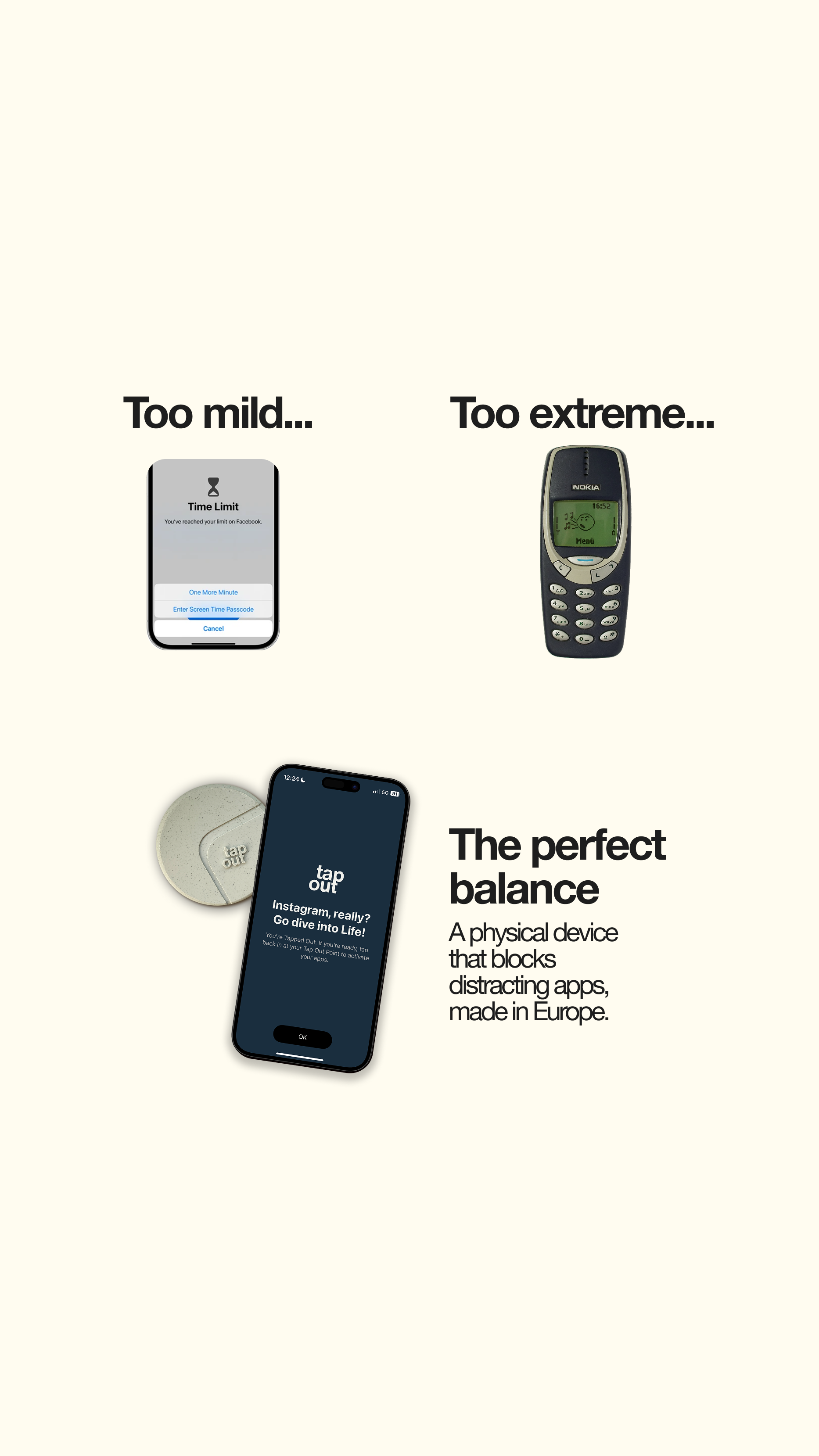 Tap Out Facebook ad