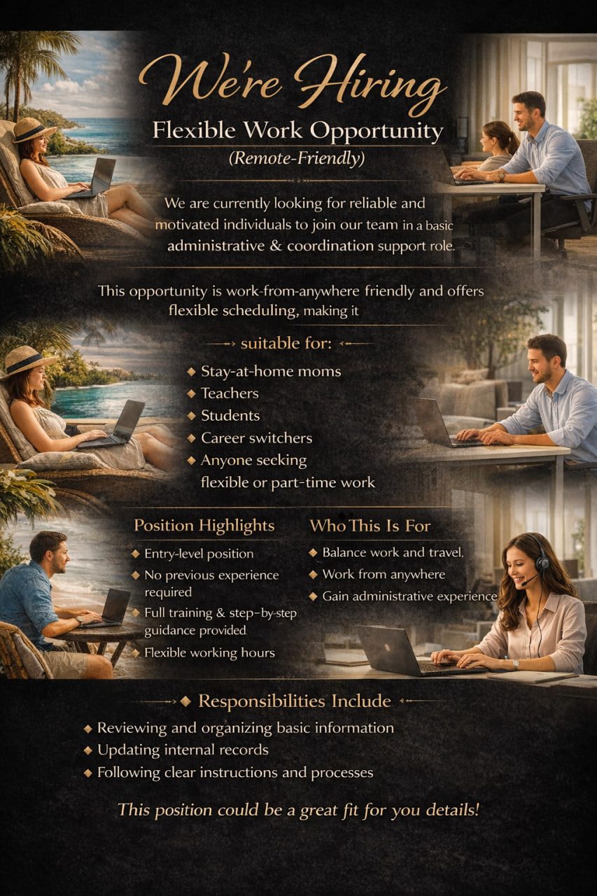 Viva Staffing Agency Facebook ad: Now Hiring | Remote Position
