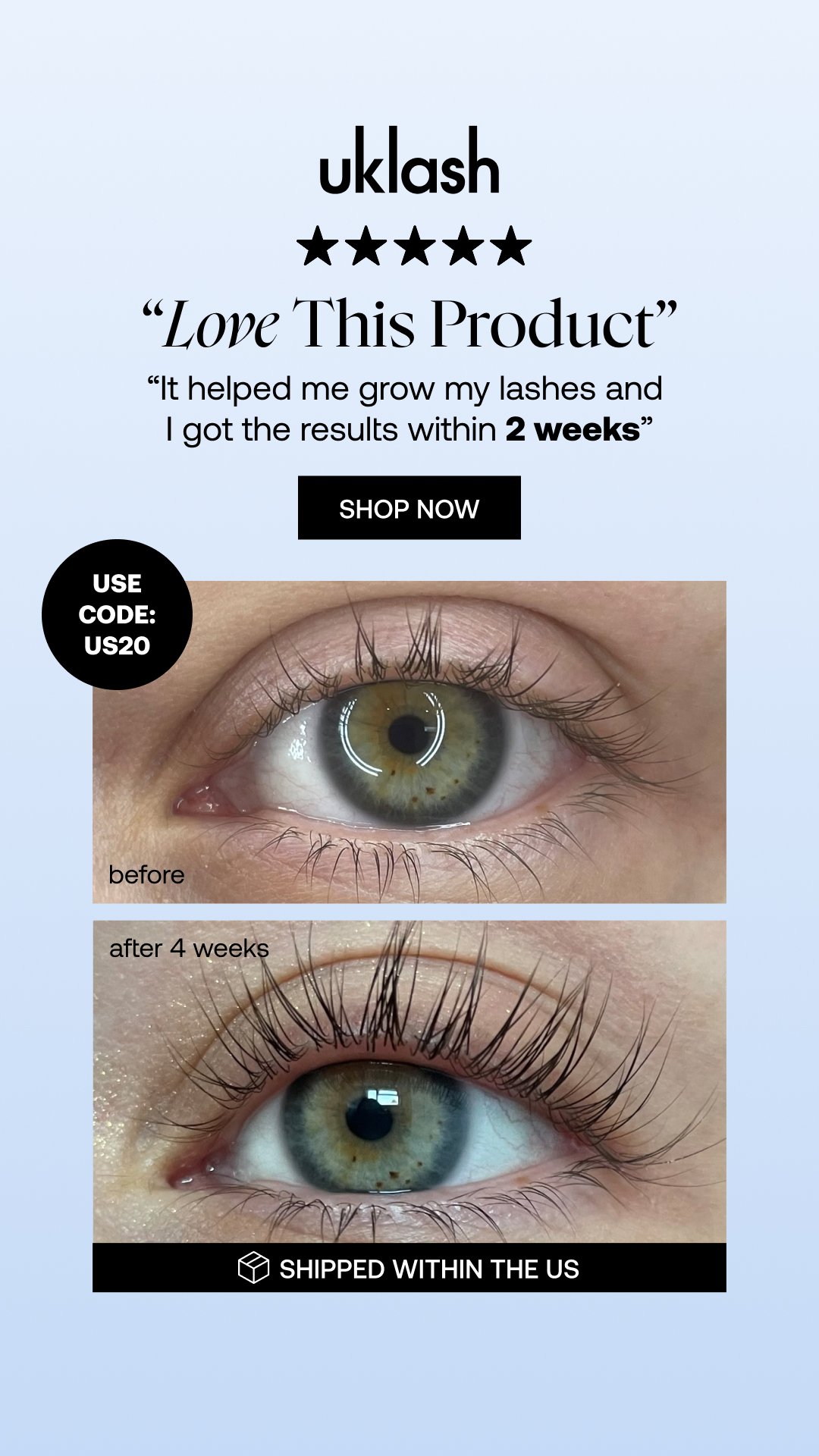 Uklash Facebook ad from Jun 26, 2026