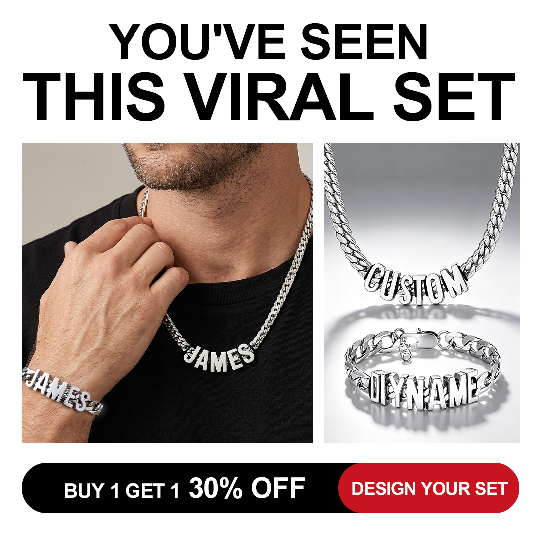 Custom4U Jewelry Facebook ad: Get 10% off or the 1st order