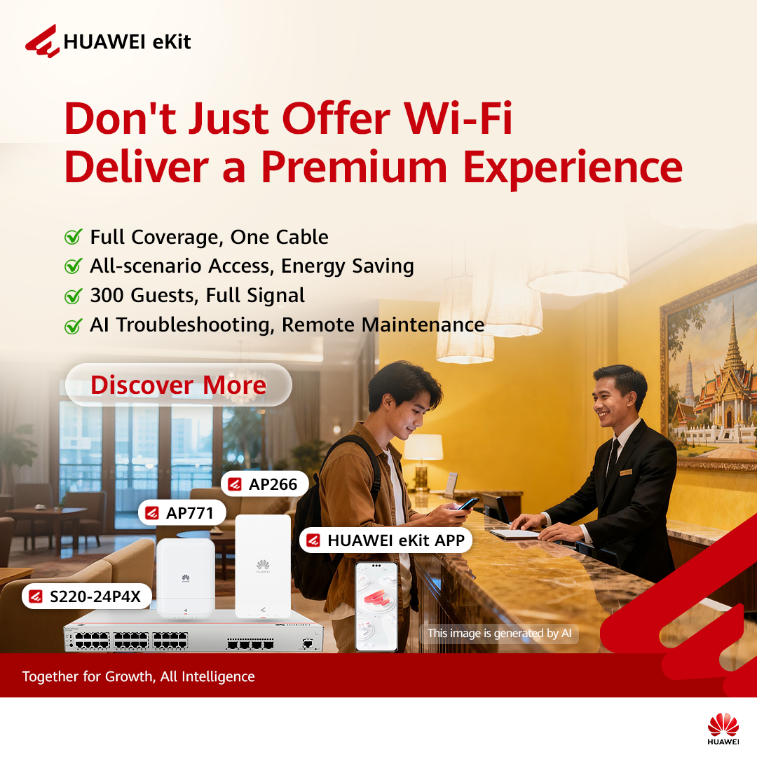 Huawei Enterprise Facebook ad: Wi-Fi 7 Power Meets Meeting Simplicity