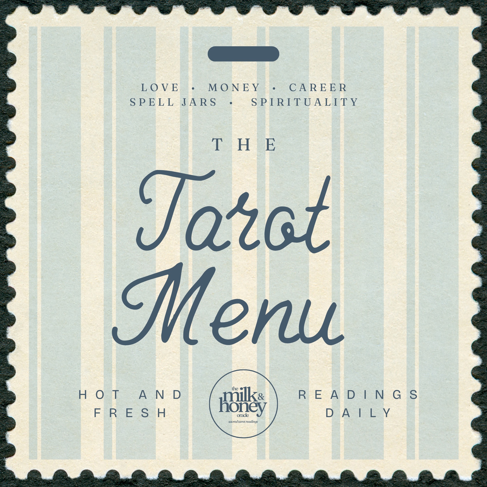 The Milk & Honey Oracle Tarot Reading Services Facebook ad: tonight's specials: straight from the cosmic kitchen!