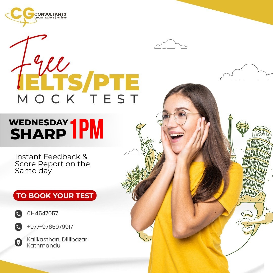Career Guidance Consultants - Nepal Facebook ad: Free IELTS Mock Test