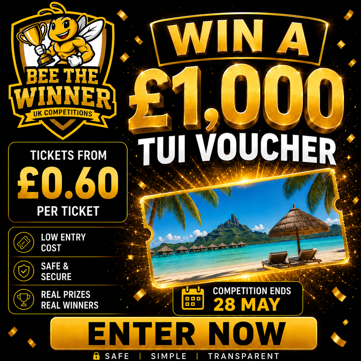 Bee The Winner Facebook ad: Time is running out on some of our…