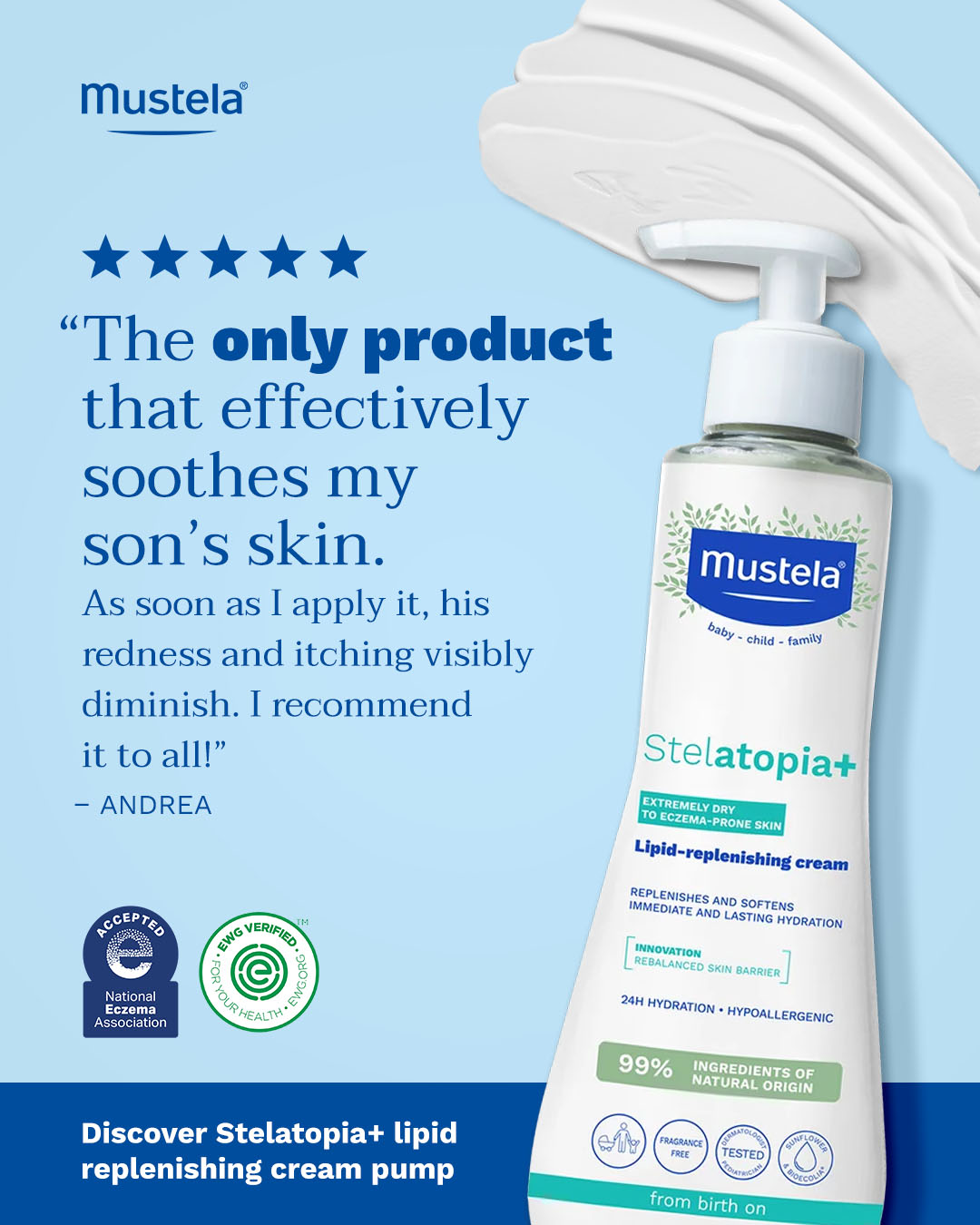 Mustela USA Facebook ad