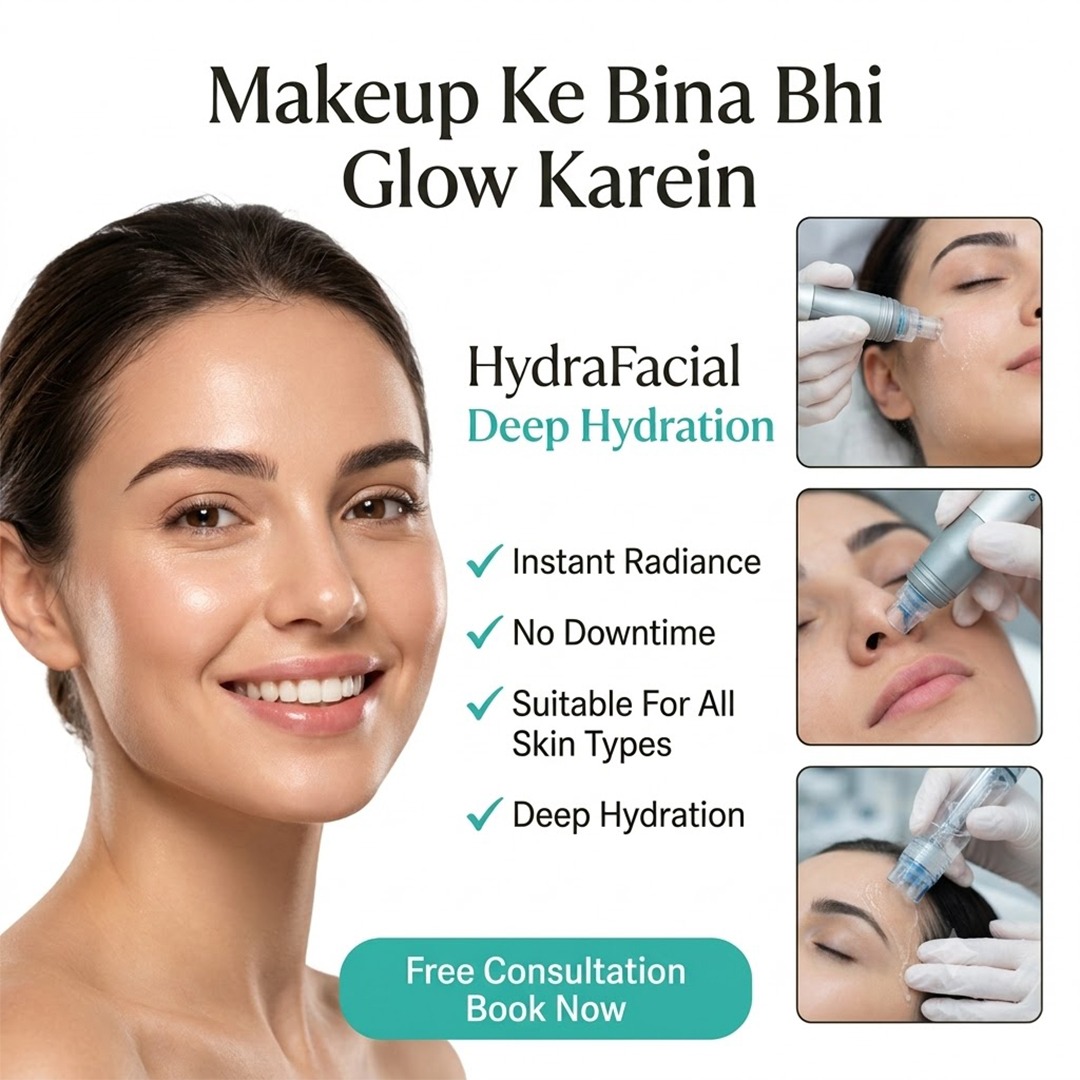 Holistic Care Pharmacy Facebook ad: Congested skin products couldn't fix. HydraFacial can.