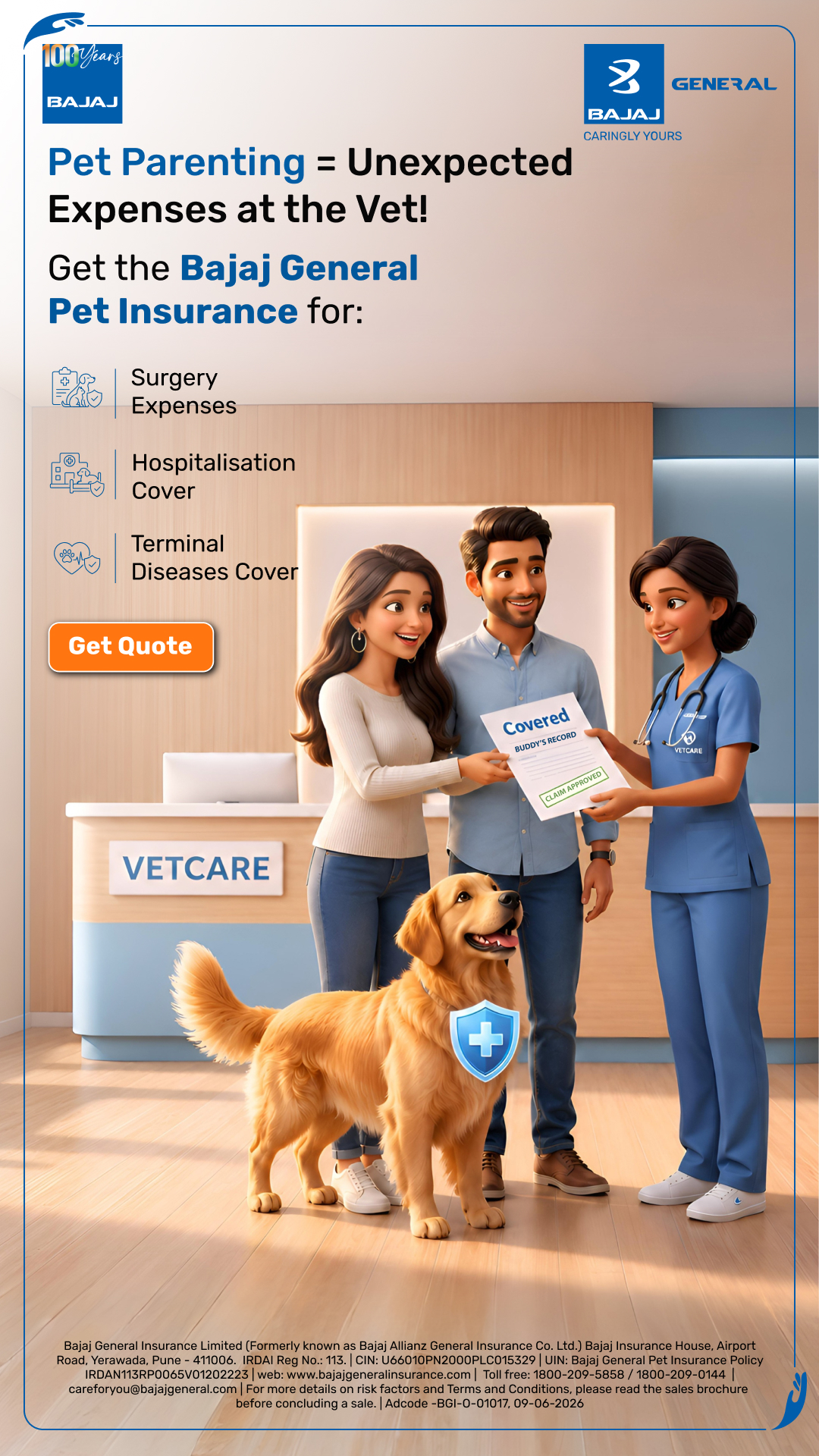 Bajaj General Insurance Limited Facebook ad