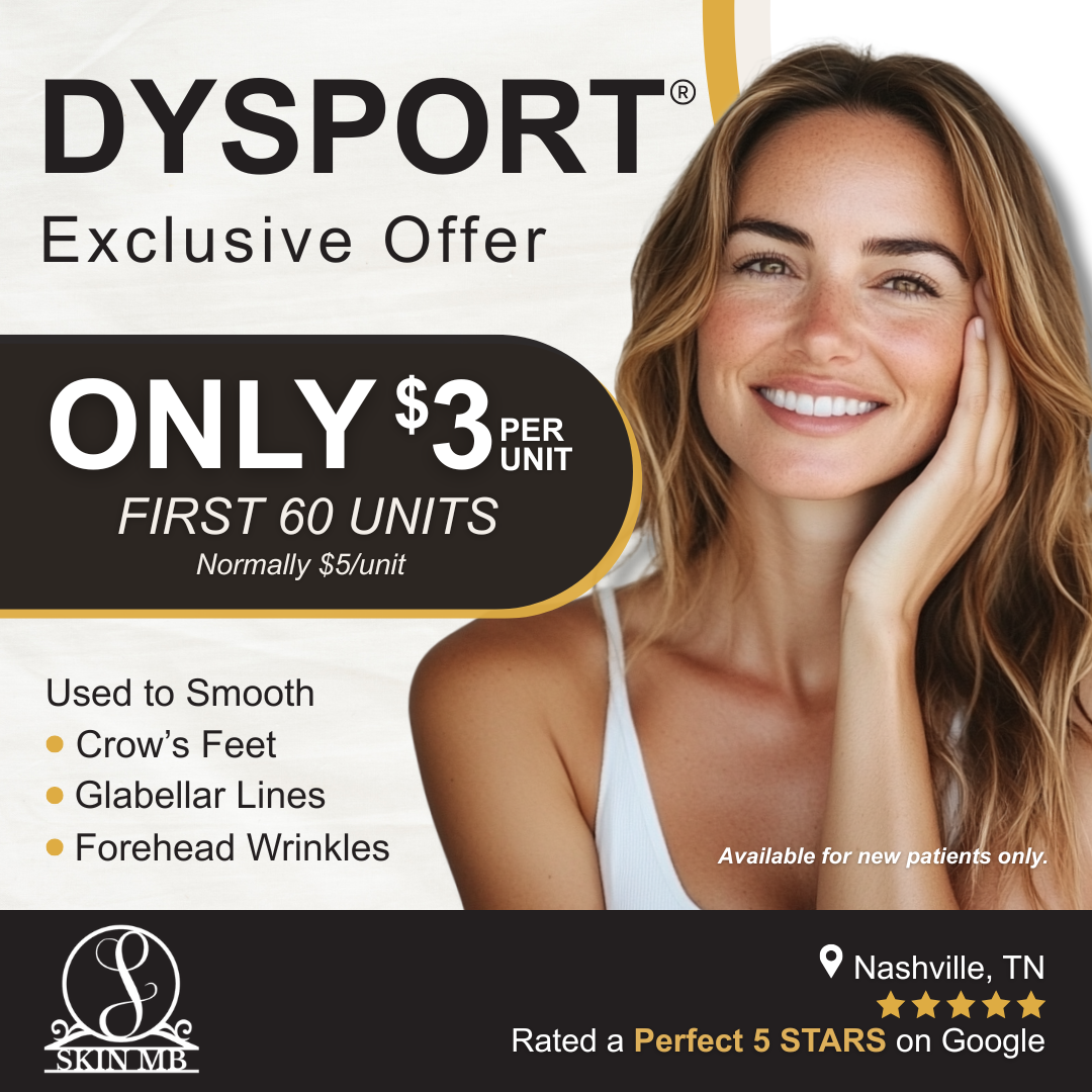 Skin MB Facebook ad: Dysport ONLY $3 per unit for first 60 units