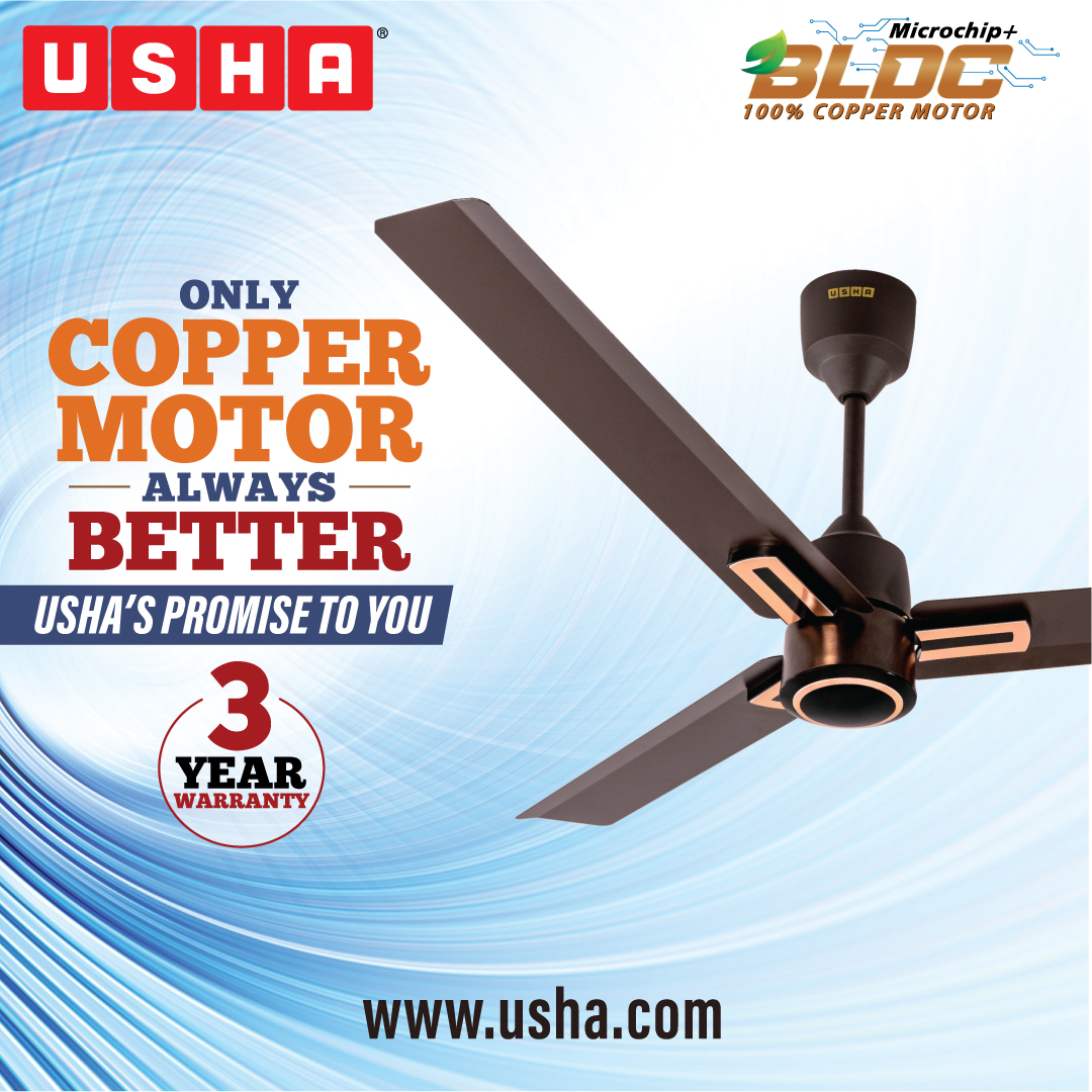 USHA Facebook ad: Usha Fans, Premium Ceiling, Table & Pedestal Fans in India