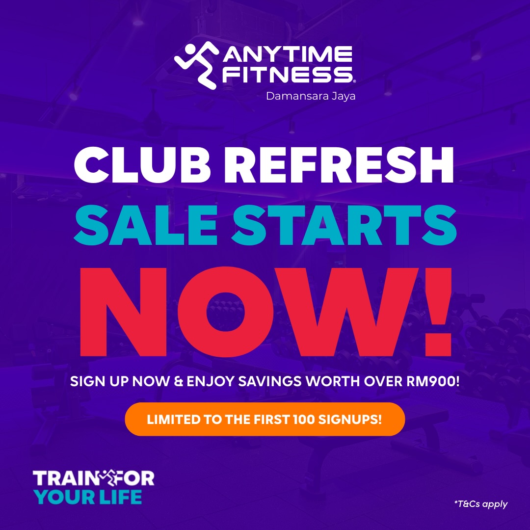 Anytime Fitness Damansara Jaya, Atria Shopping Gallery Facebook ad: REFRESH SALE IS ON!