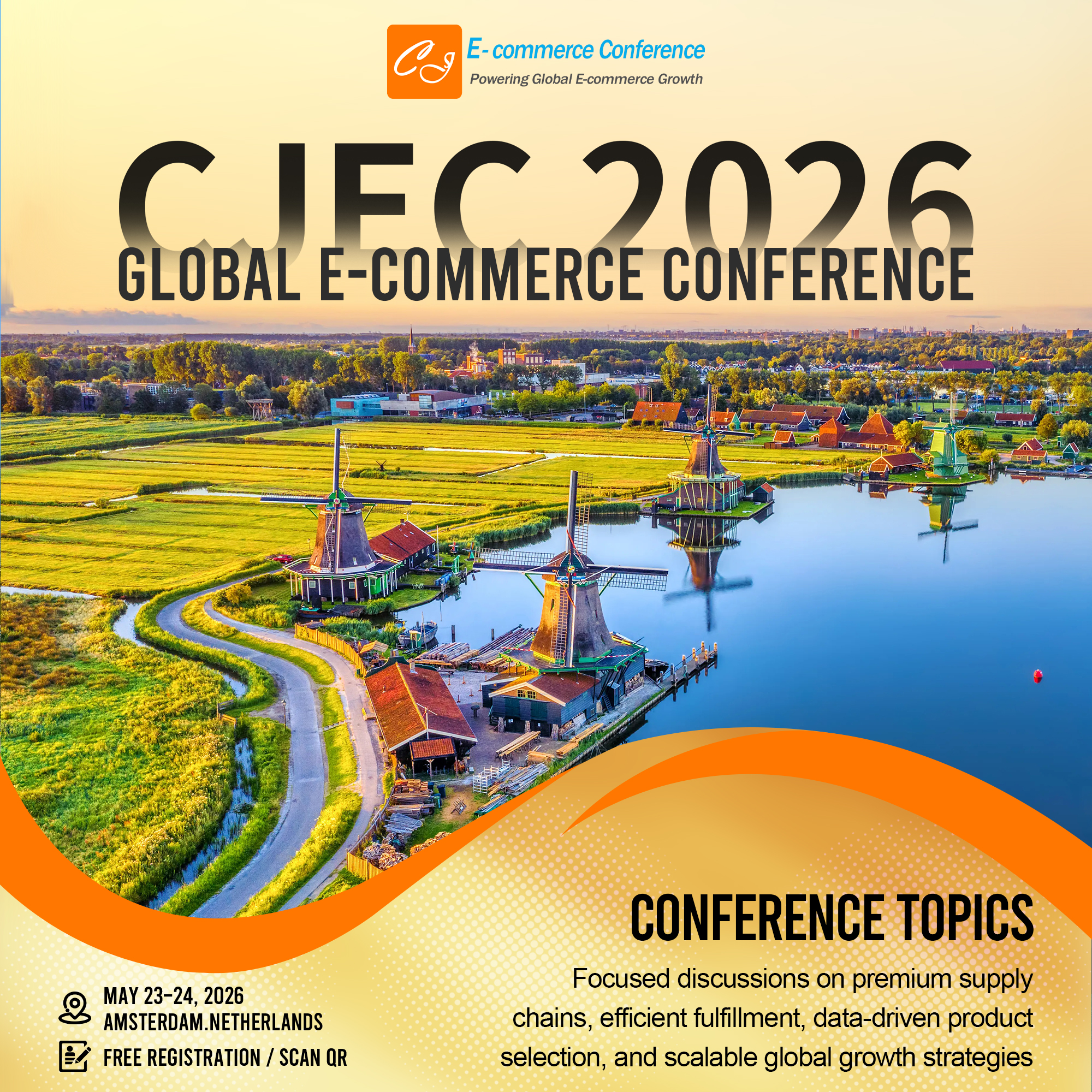 CJdropshipping.com Facebook ad: CJ Dropshipping Conference Sponsorships Now Open!