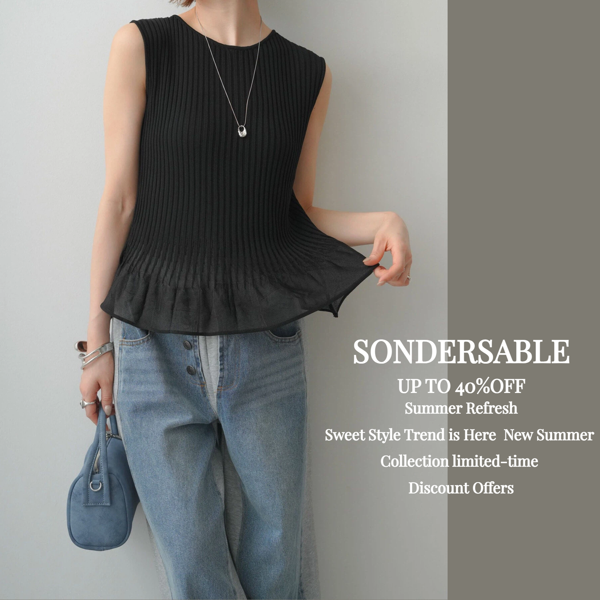 SonderSable Facebook ad: UP TO 40%OFF