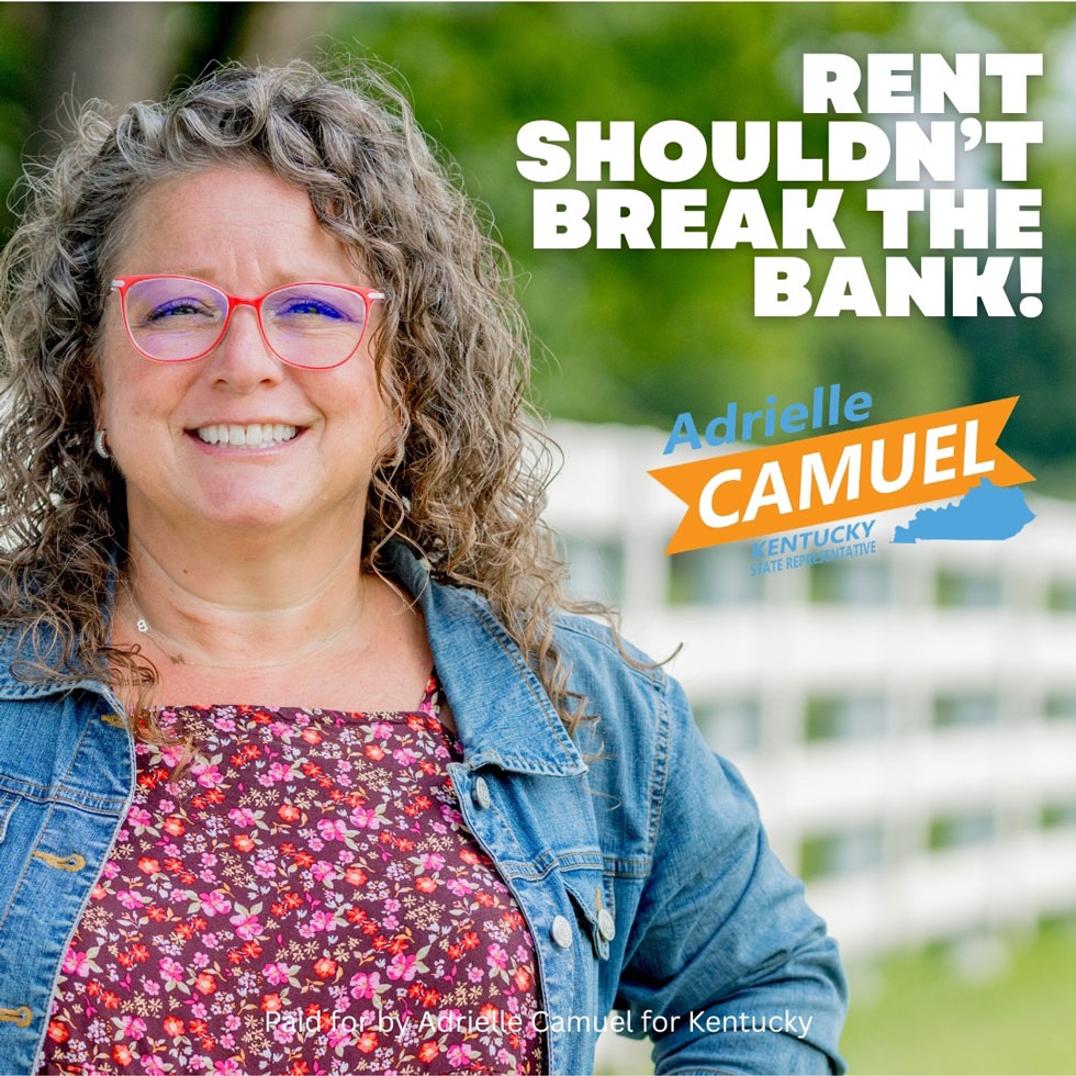 Adrielle Camuel for Kentucky Facebook ad: Fighting for Affordable Housing