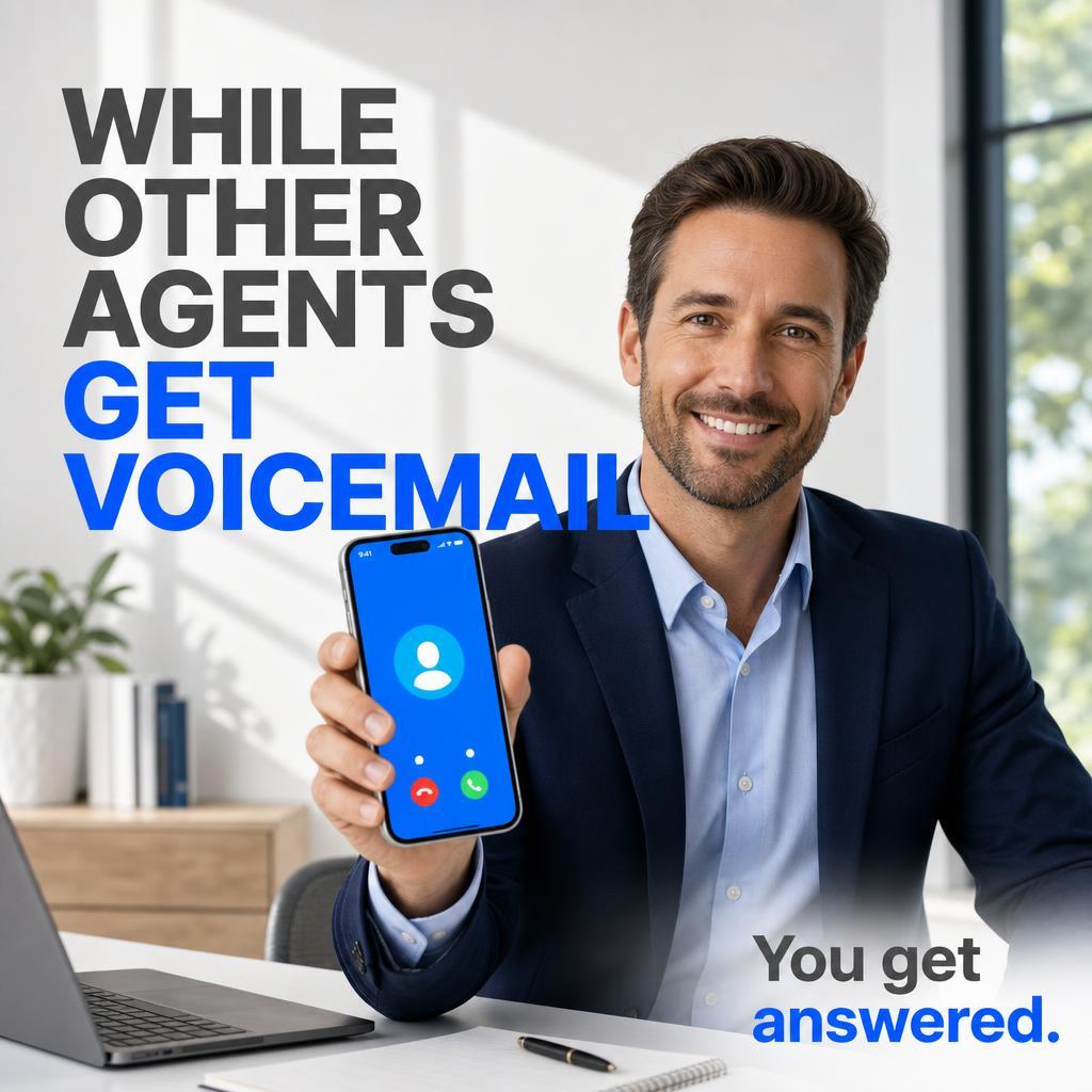Agent CRM: AI-Powered Sales+Marketing Software Facebook ad: We're in a Contact Rate Crisis right now…