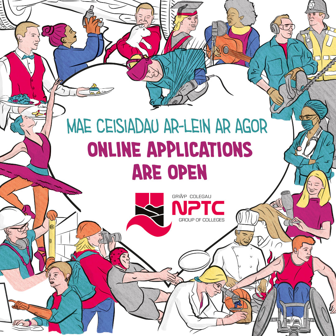 Grŵp Colegau NPTC Group of Colleges Facebook ad from May 29, 2026
