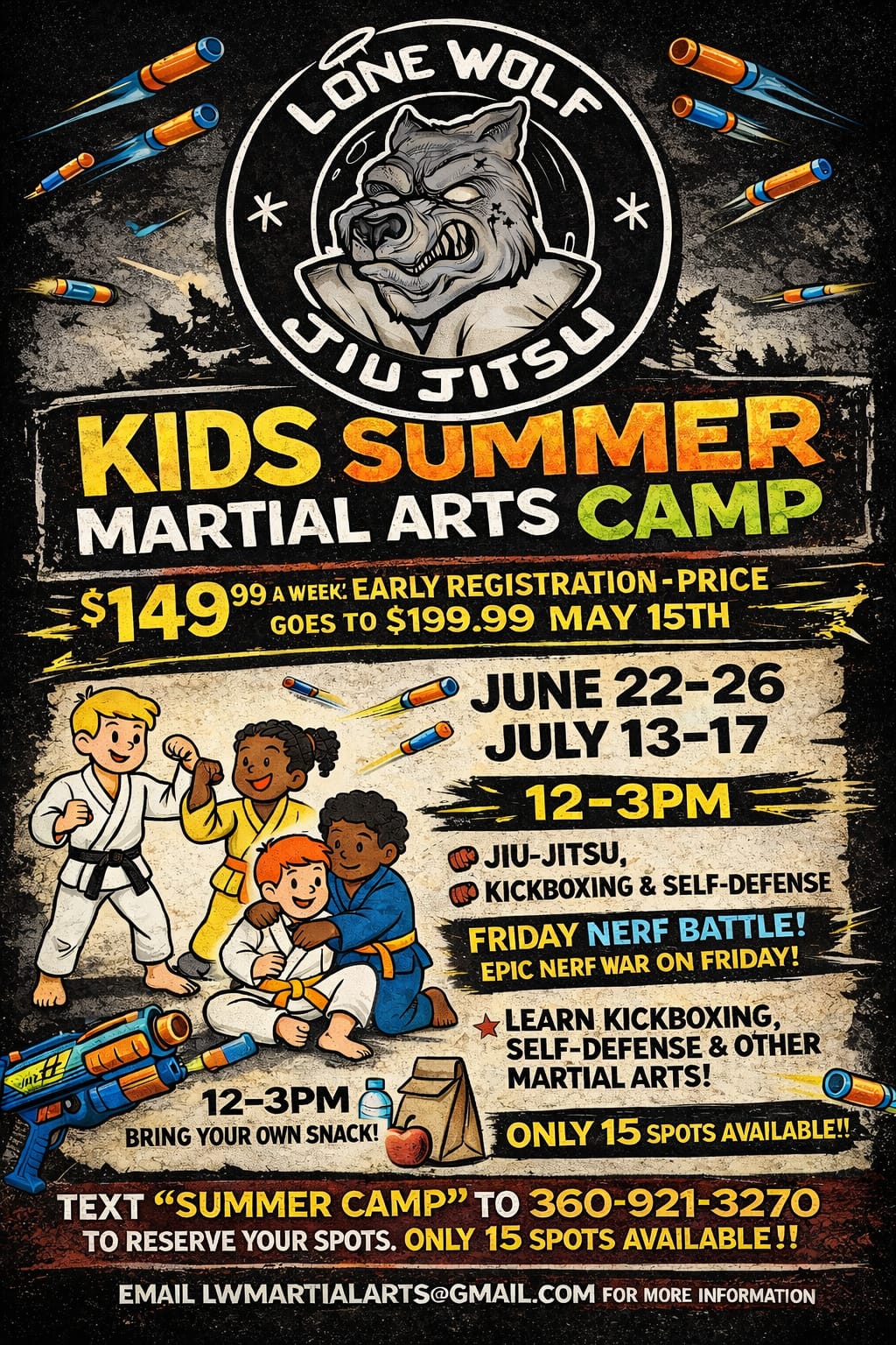 Lone Wolf Jiu Jitsu Academy Facebook ad: Boost Your Child’s Confidence & Focus!