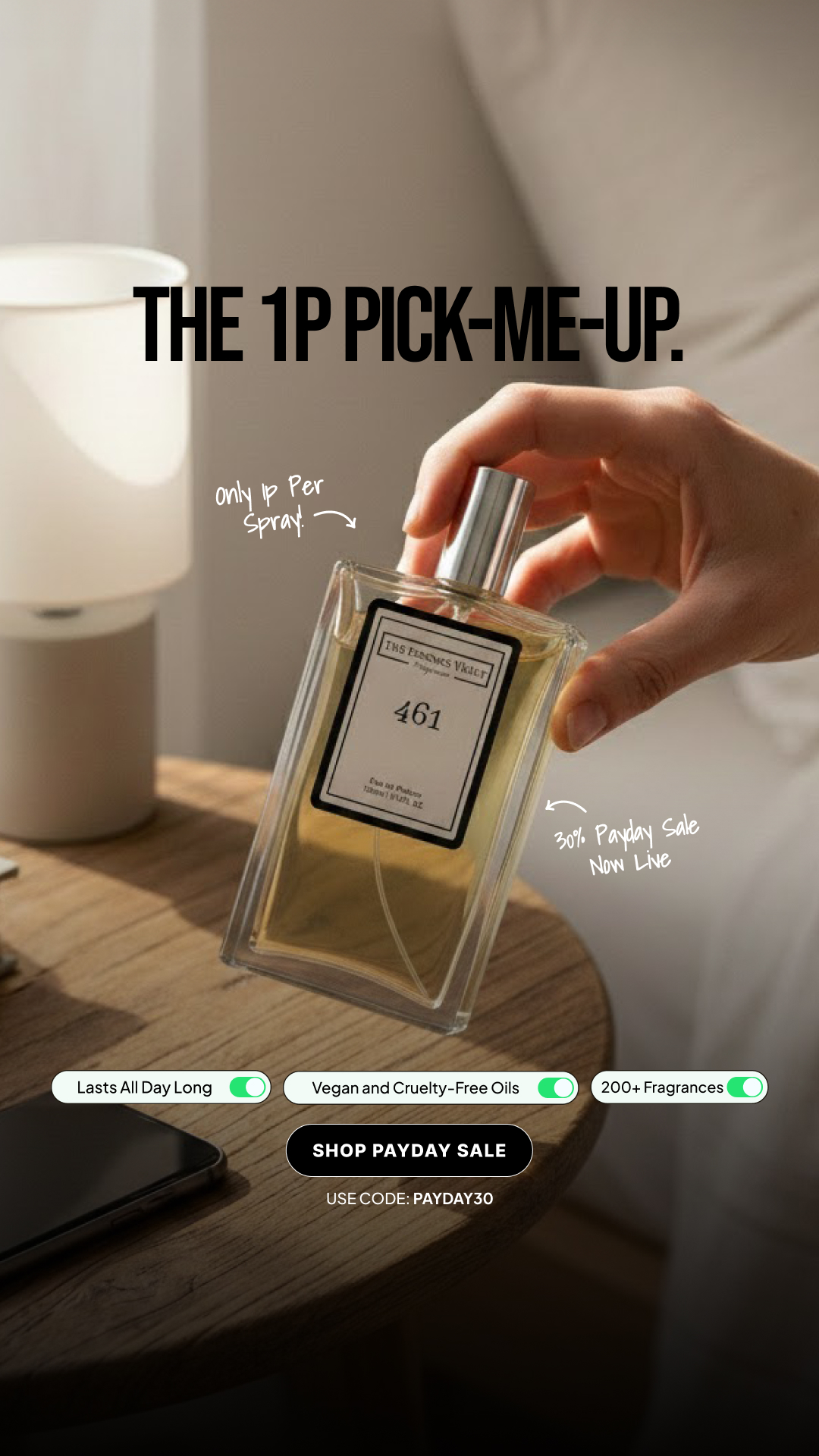 The Essence Vault Facebook ad