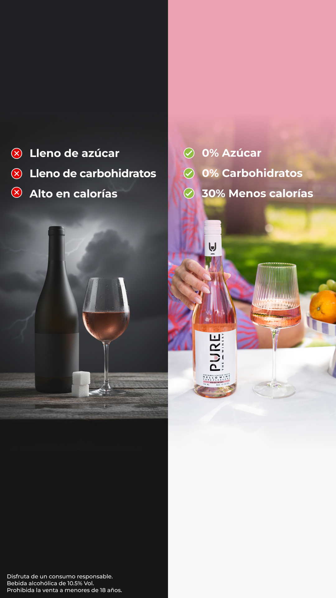 PURE The Winery ES Facebook ad