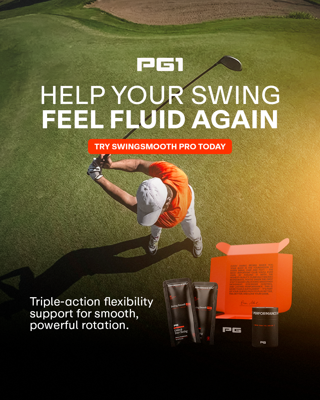 Performance Golf Facebook ad