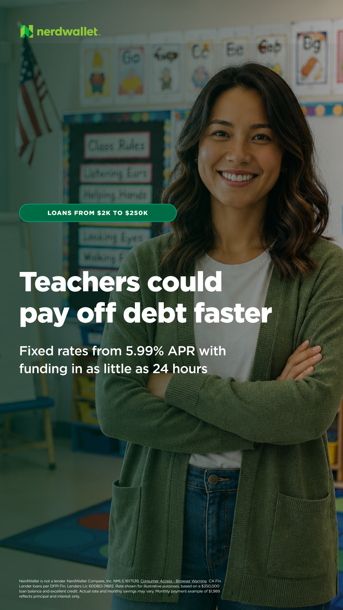 NerdWallet Facebook ad