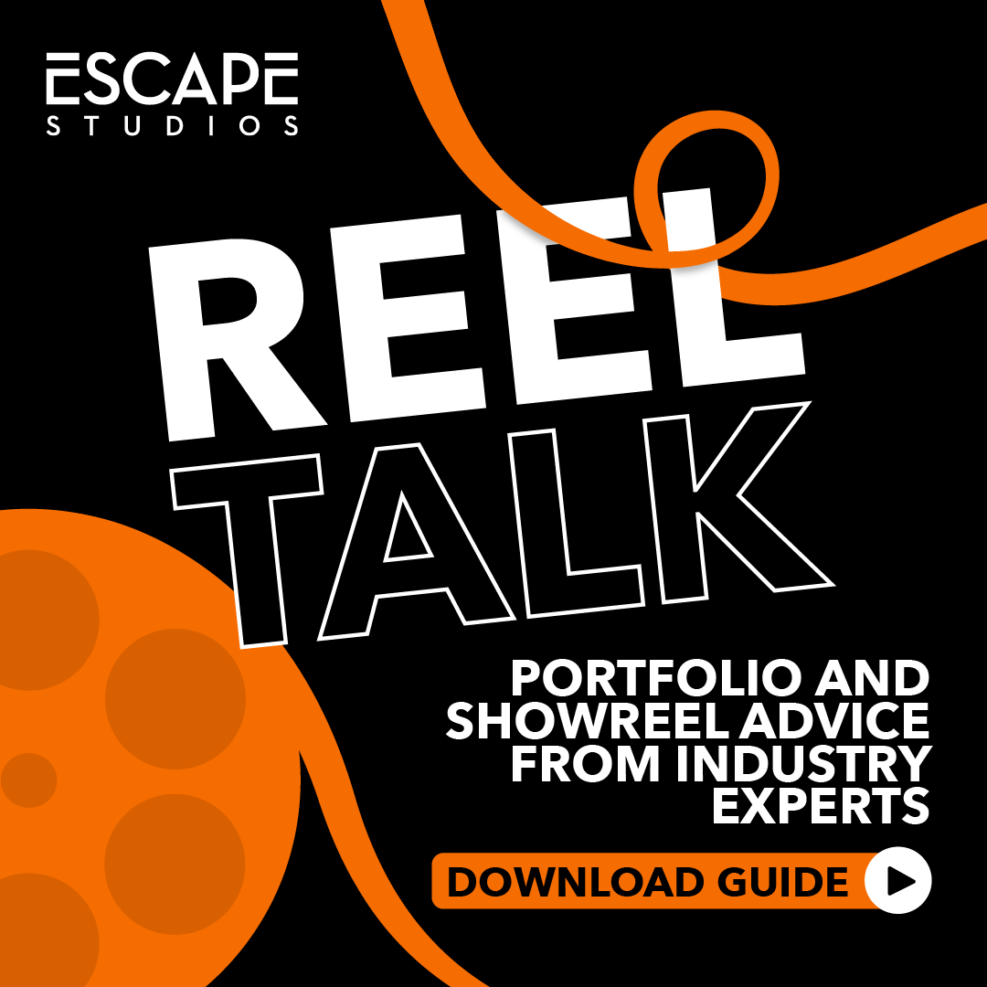 Escape Studios Facebook ad: Portfolio and showreel advice from experts in the…