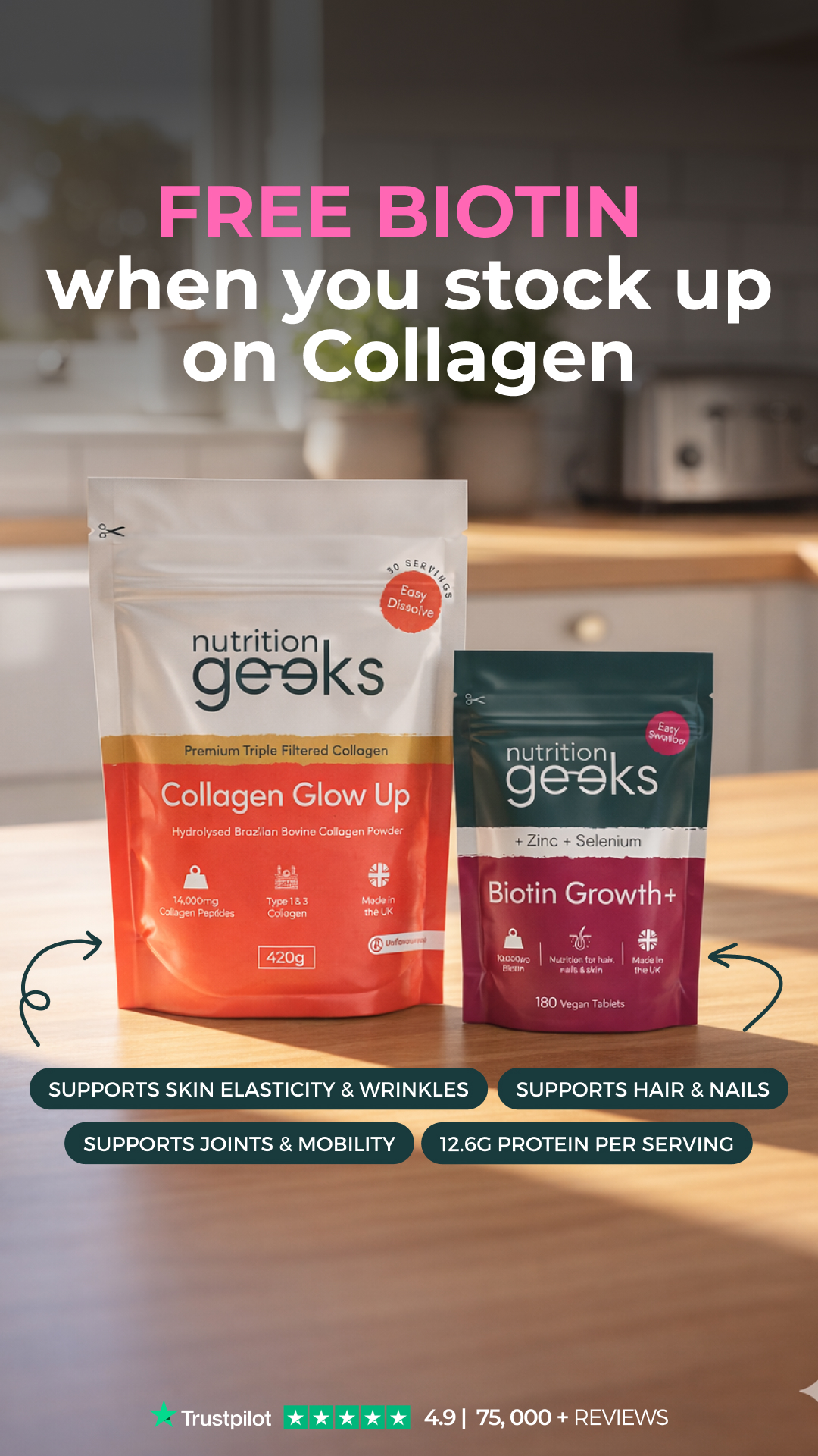 Nutrition Geeks Facebook ad