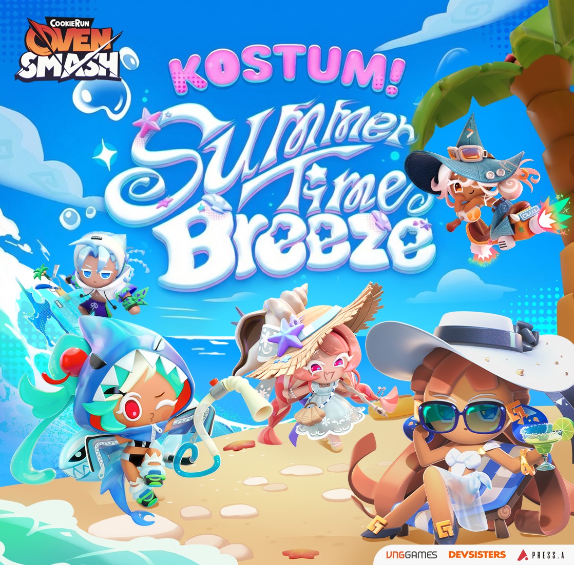 CookieRun: OvenSmash Facebook ad: Kostum Baru Summertime Breeze Hadir!