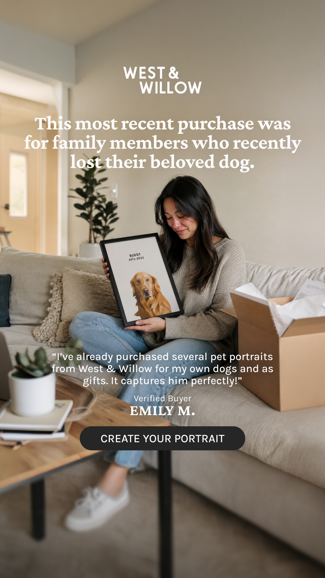 West & Willow Facebook ad