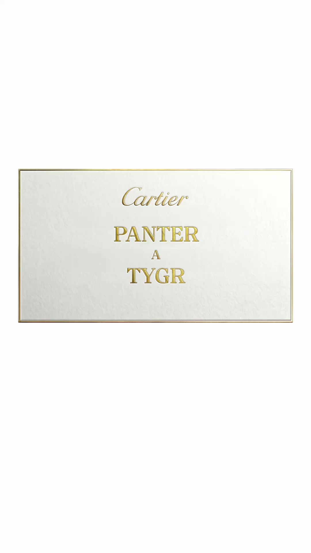 Cartier Facebook ad: Bylo nebylo, panter potkal velmi elegantního tygra.