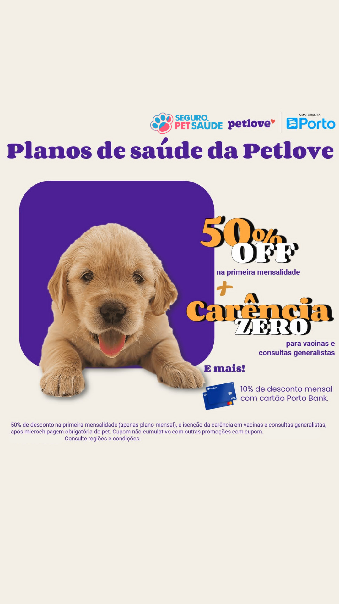 Seguro Pet Saúde Facebook ad