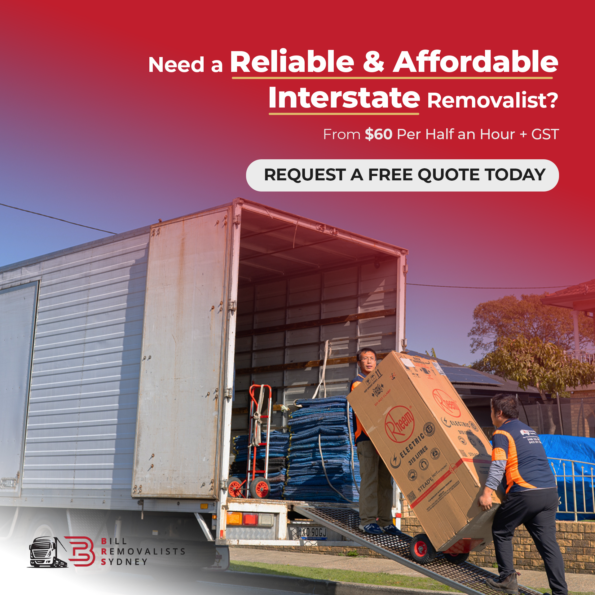 Bill Removalists Sydney Facebook ad