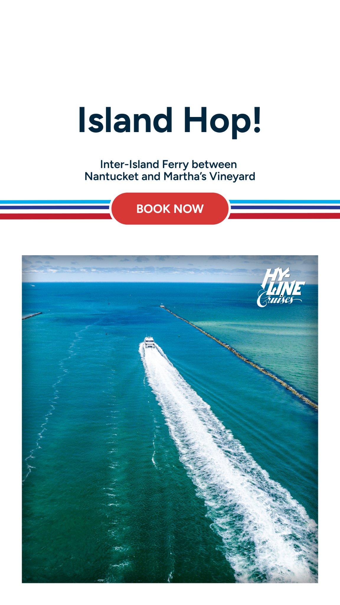Hy-Line Cruises Facebook ad from May 18, 2026