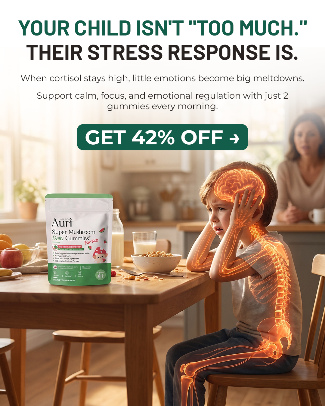 Auri Kids Facebook ad: Auri KIDS! You Asked. We Made It.