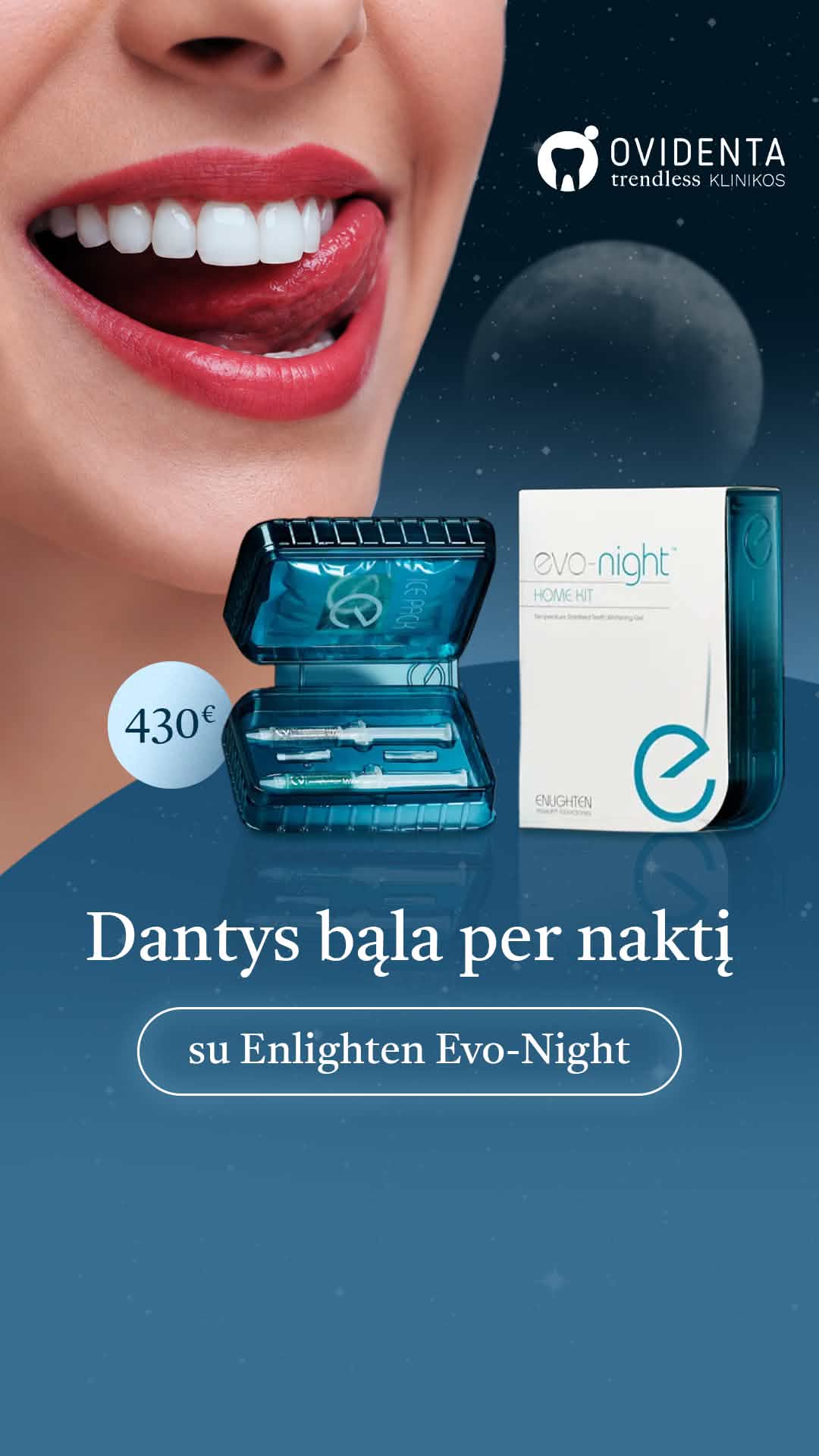 Ovidenta - Trendless odontologijos klinikos Facebook ad from Aug 10, 2026