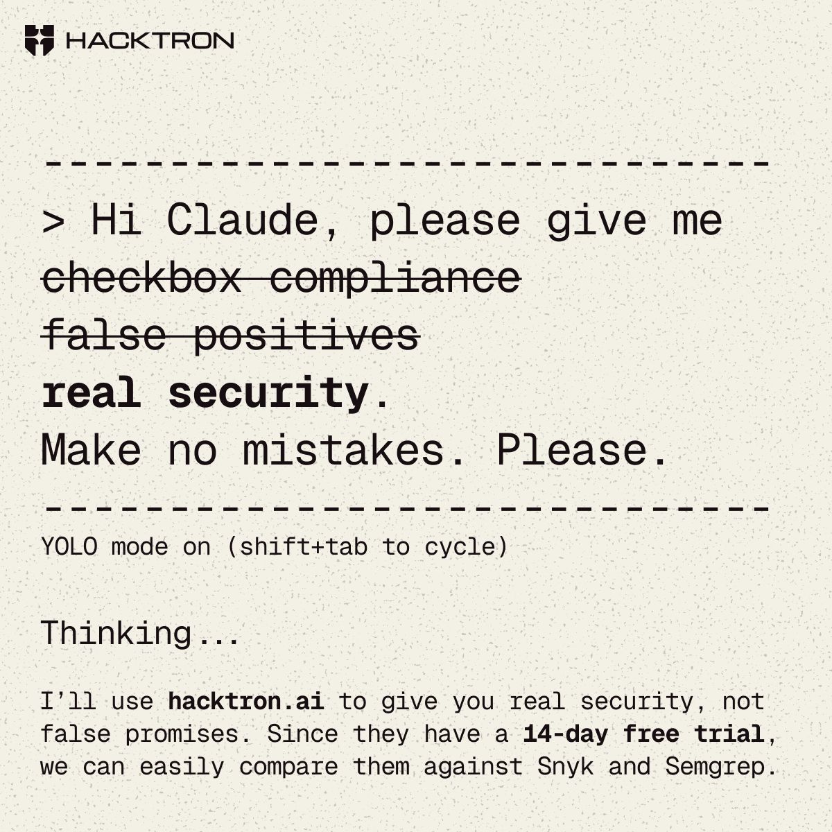 Hacktron AI Facebook ad from Jun 18, 2026