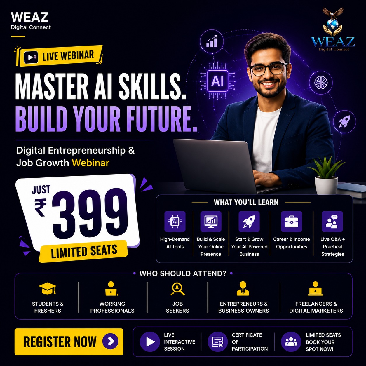 Khana Banao Facebook ad: Build Your Future with AI