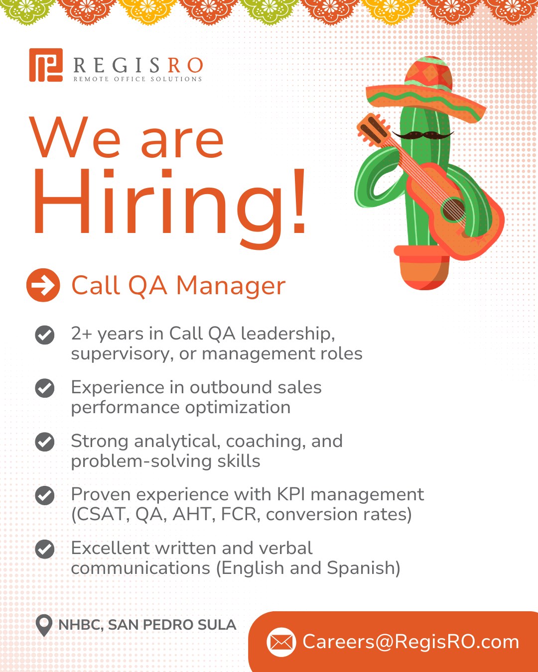 Regis RO Facebook ad: Call QA Manager - Regis Remote Office - Career Page