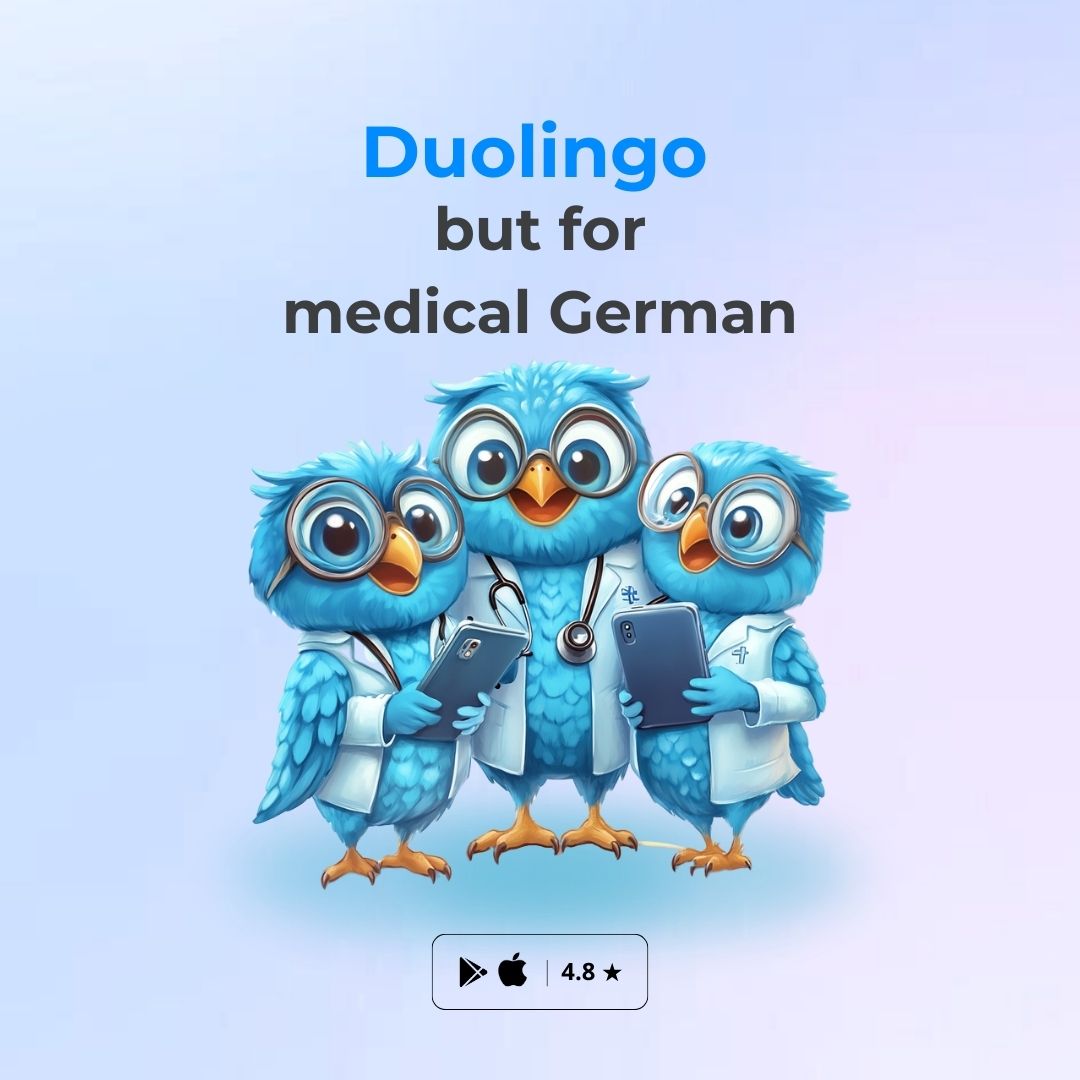 Learn Medical German - Mobile App Facebook ad: Preparing for the FSP exam?