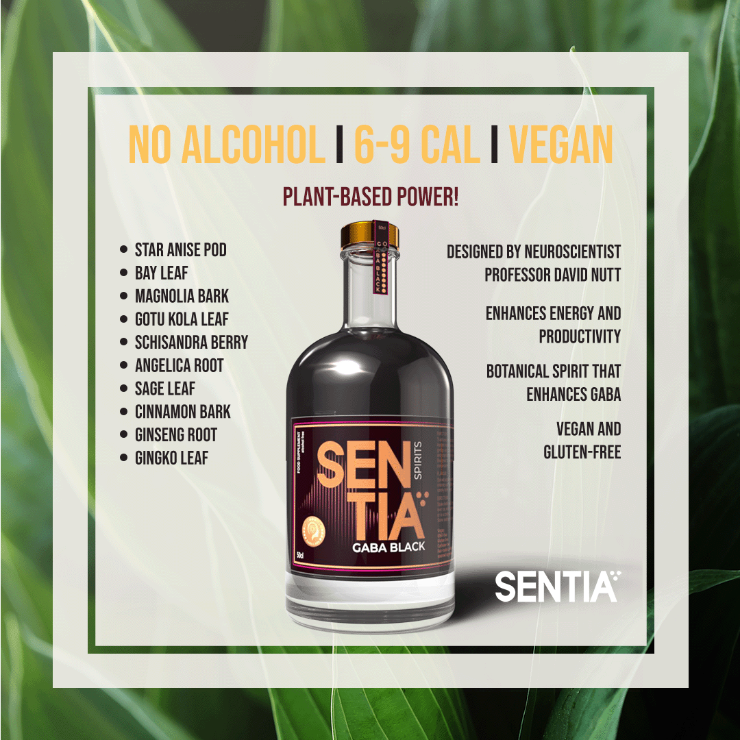 Sentia Spirits Facebook ad: Enjoy Alcohol-Free Drinks Anytime with SENTIA Spirits!