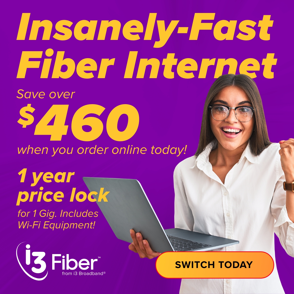 i3 Broadband Facebook ad