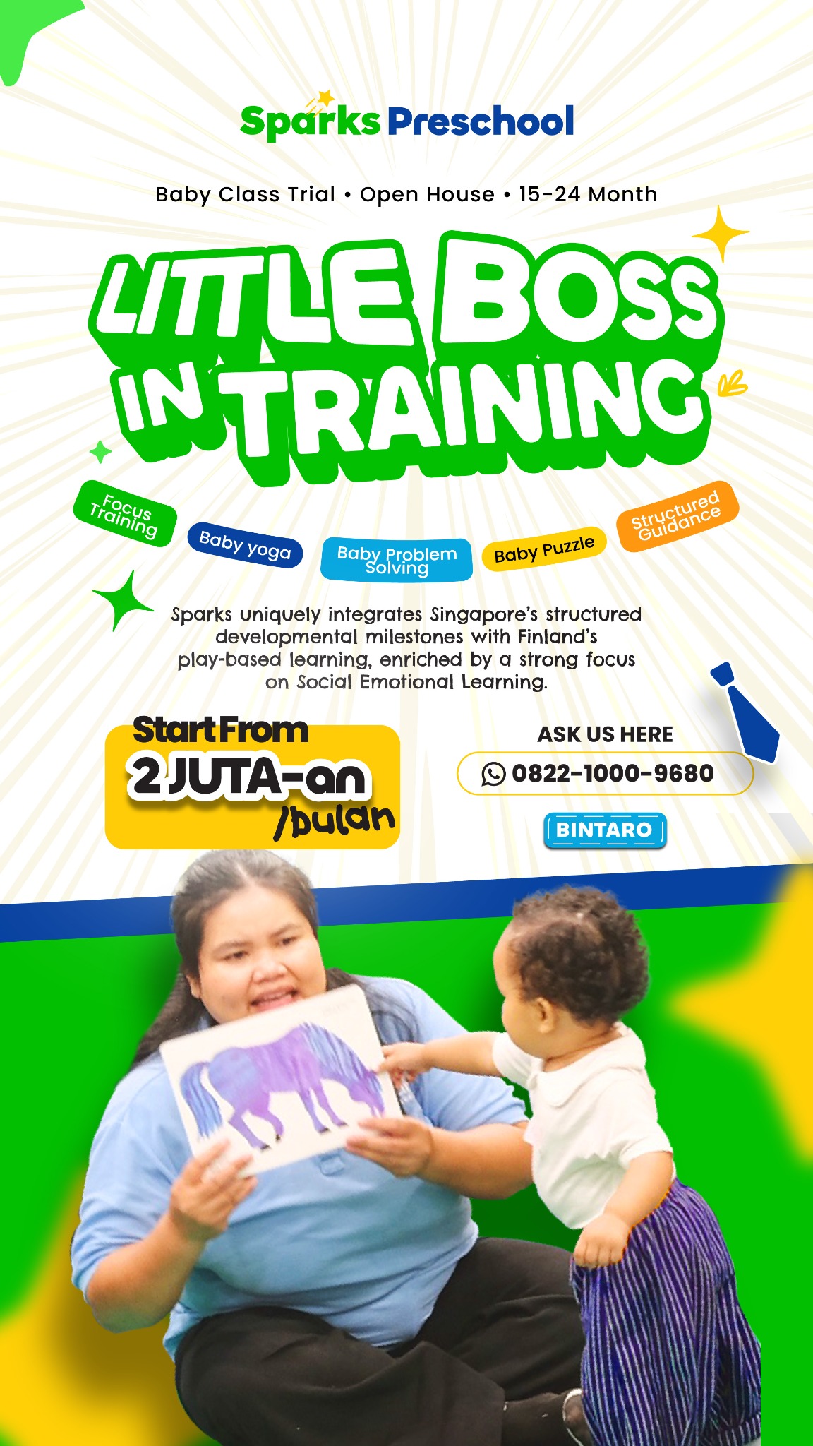 Sparks Preschool Facebook ad
