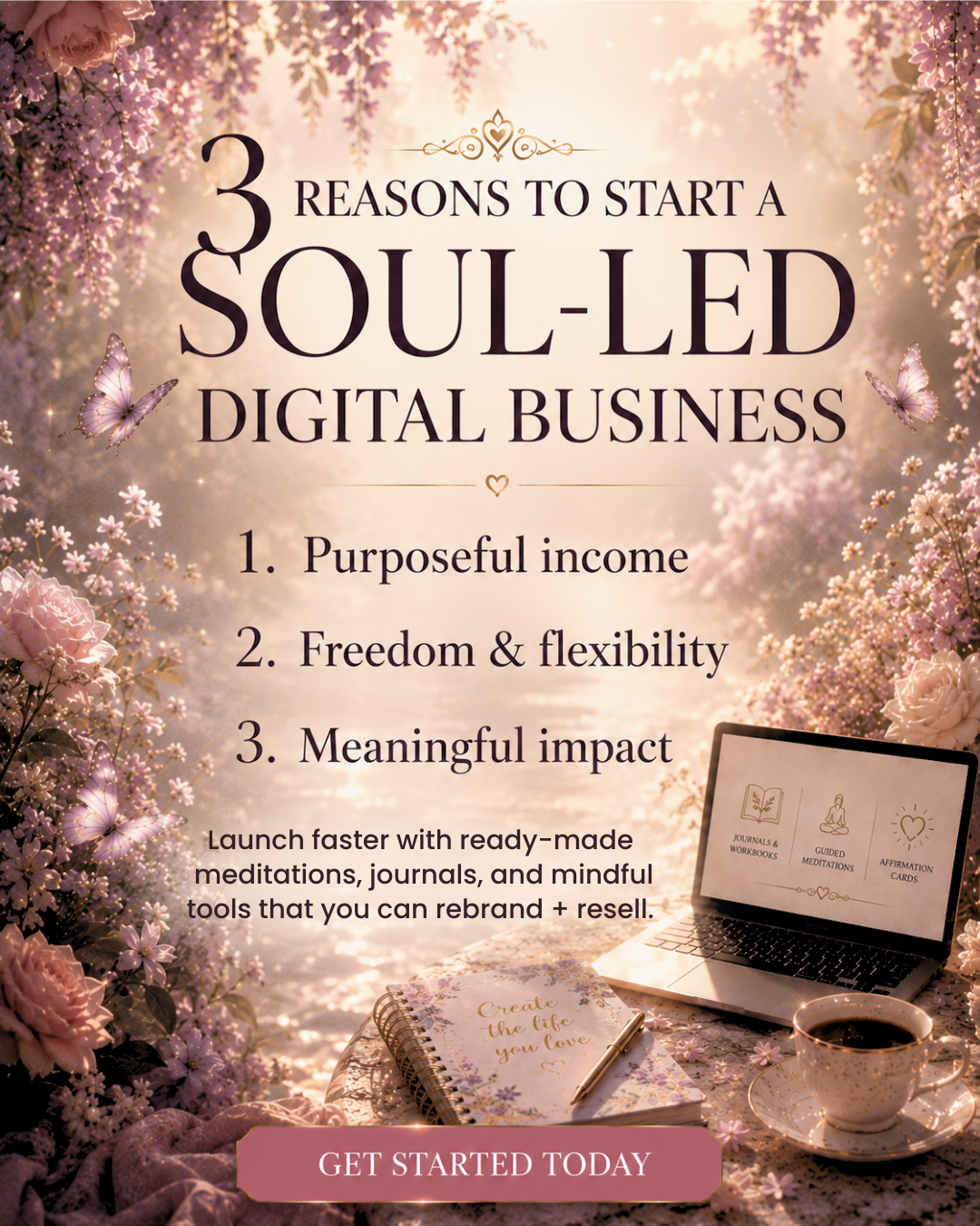The Intentful Collective Facebook ad: Start a Soul-Led Digital Business